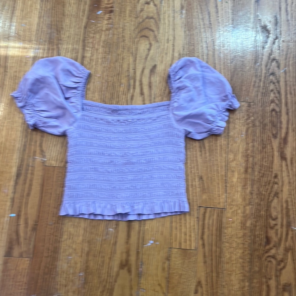 Katie j nyc Marlee puff sleeve smock top